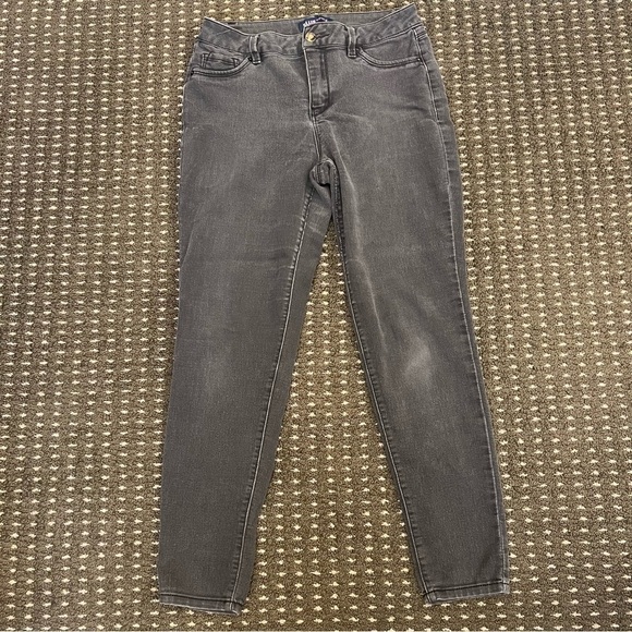 Blue Spice black faded high waist skinny denim jeans, 5 pockets, zipper fly, 11. - Picture 5 of 12